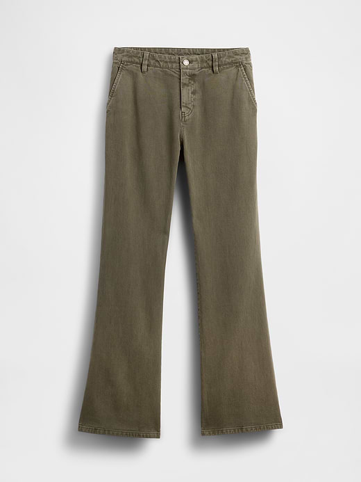 Gap Low Rise Relaxed Flare Khakis — photo 8