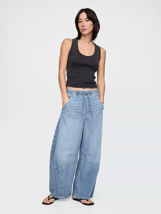 Gap Mid Rise UltraSoft Easy Horseshoe Jeans — photo 1