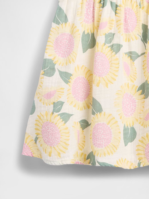 Gap Baby & Toddler Cotton Gauze Sunflower Dress — photo 5