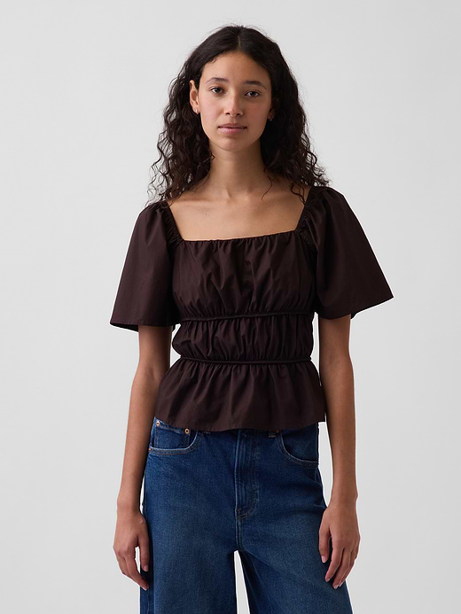 Gap Square-Neck Peplum Top — photo 1