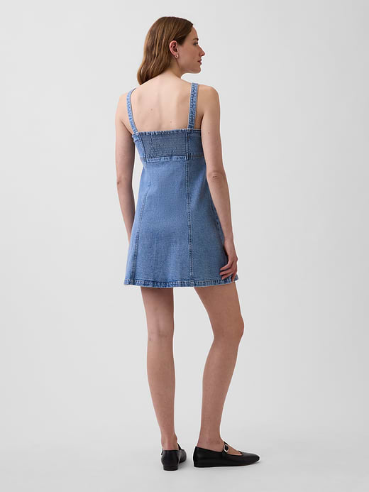 Gap Denim Paneled Mini Dress — photo 3