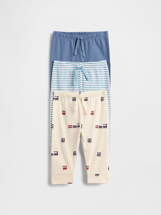Gap Baby First Favorites Organic Cotton Pull-On Pants (3-Pack) — photo 1