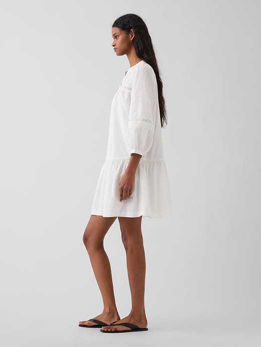 Gap Lace-Trim Drop-Waist Mini Dress — photo 4