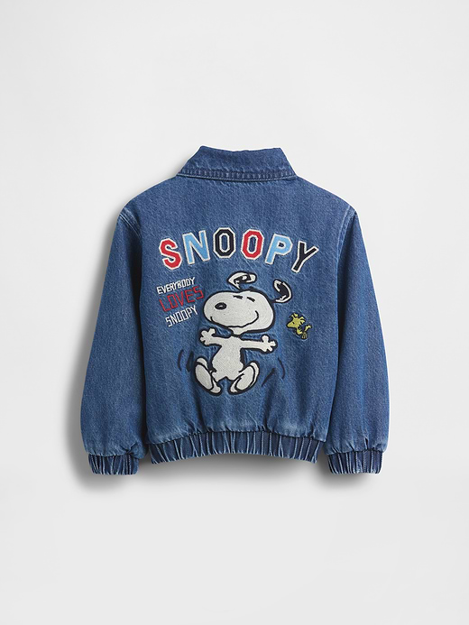 Gap Baby & Toddler Snoopy Logo Denim Jacket — photo 4