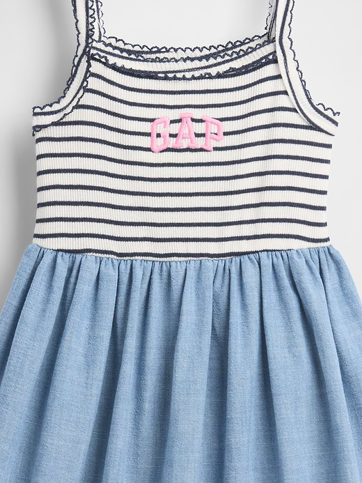 Gap Baby & Toddler Mixed Media Apron Dress — photo 5