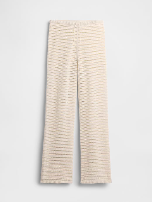 Gap 100% Cotton Crochet Sweater Pants — photo 8