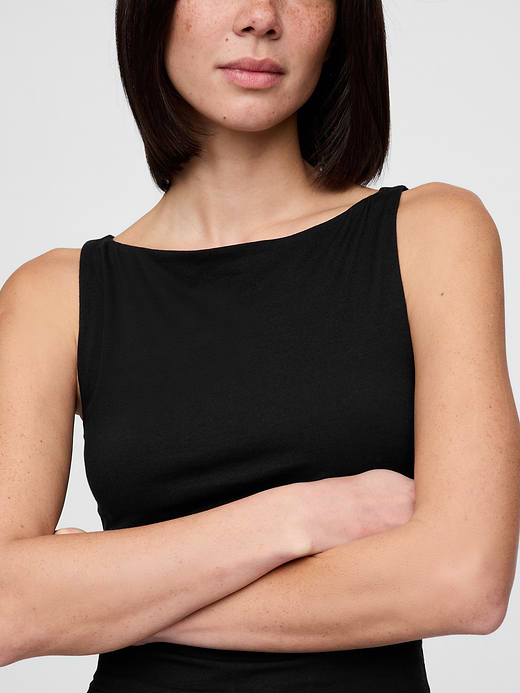 Gap CloseKnit Jersey Boatneck Crop Tank Top — photo 6
