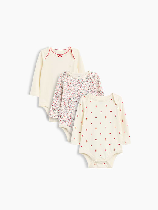 Gap Baby First Favorites TinyRib Bodysuit (3-Pack) — photo 1