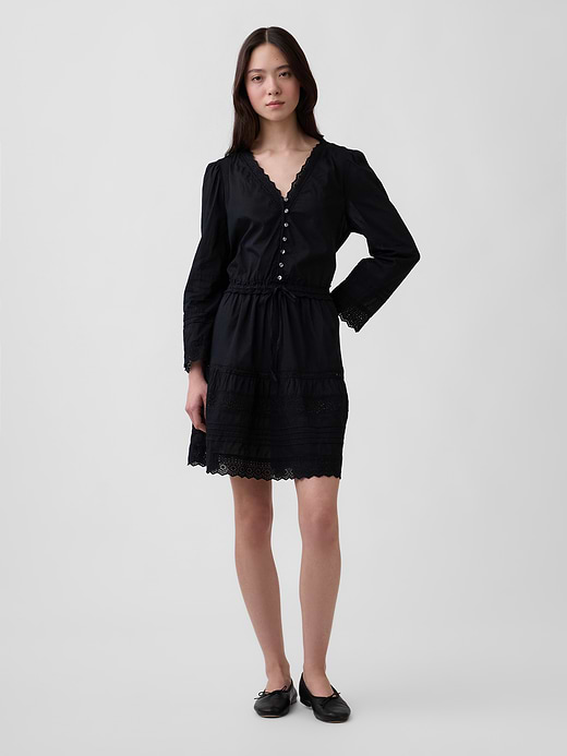 Gap Lace-Trim Mini Dress — photo 1