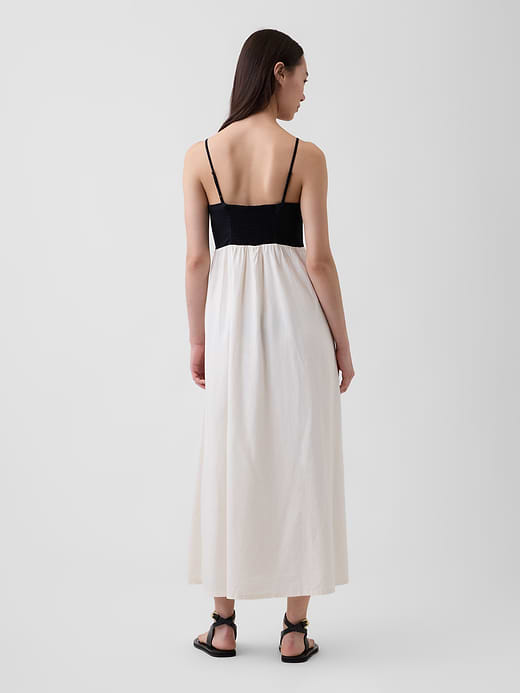 Gap Linen-Blend Empire Waist Maxi Dress — photo 3