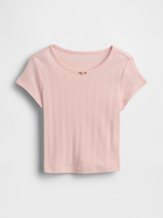 Gap Baby & Toddler Pointelle Rib T-Shirt — photo 1