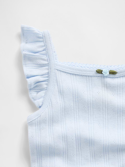 Gap Baby Pointelle Rib Tank Bodysuit — photo 4