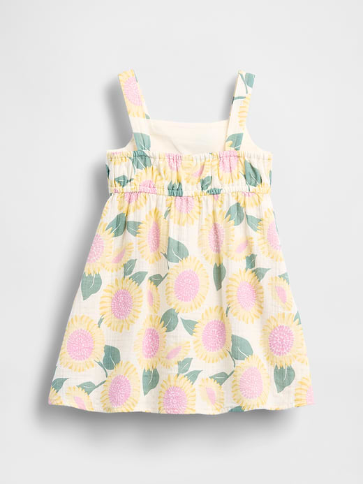 Gap Baby & Toddler Cotton Gauze Sunflower Dress — photo 4