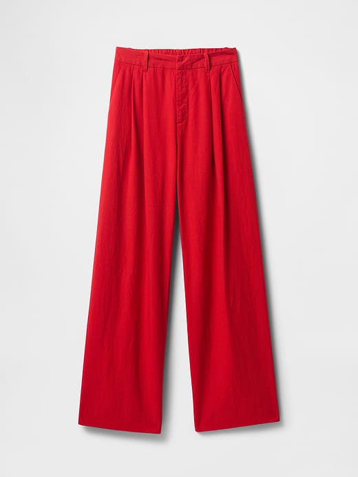 Gap 365 High Rise Linen-Blend Trousers — photo 8