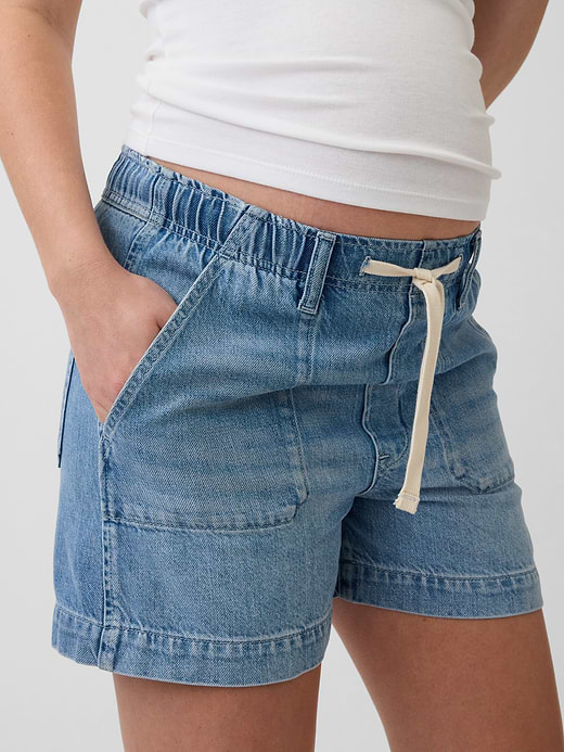 Gap Maternity Full Panel UltraSoft Denim Easy Shorts — photo 5