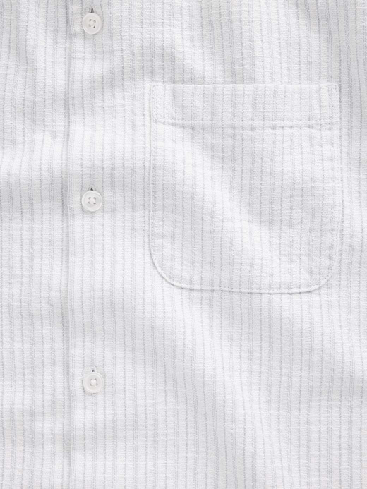 Gap Dobby Stripe Relaxed Straight-Hem Shirt — photo 5