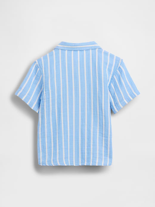 Gap Baby & Toddler Cotton Gauze Print Polo Shirt — photo 4