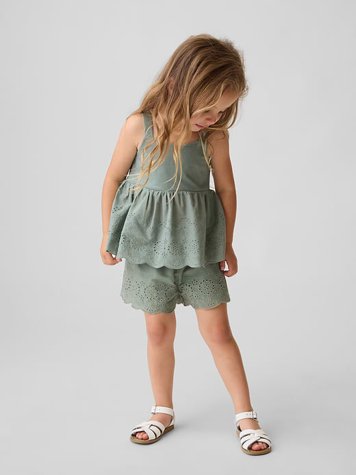 Gap Baby & Toddler Eyelet Hem Pull-On Shorts — photo 1