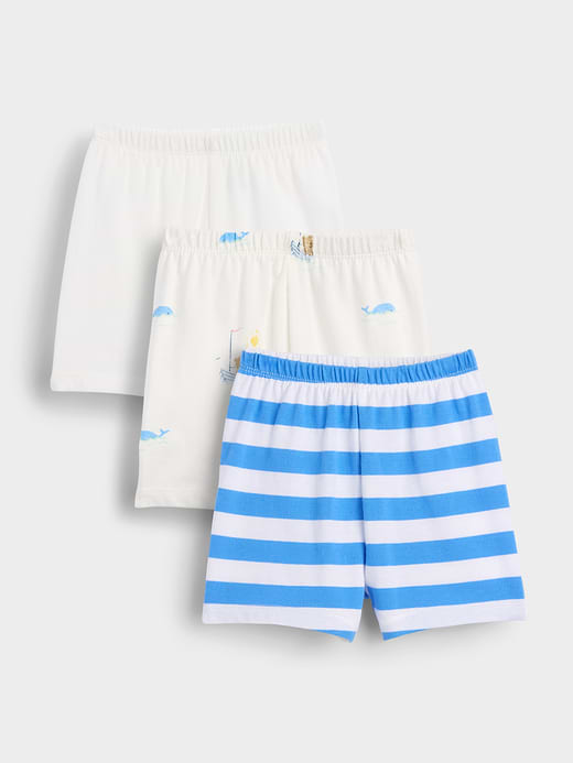 Gap Baby First Favorites Organic Cotton Pull-On Shorts (3-Pack) — photo 1