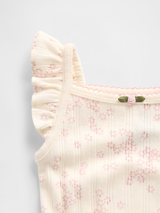 Gap Baby Pointelle Rib Tank Bodysuit — photo 4