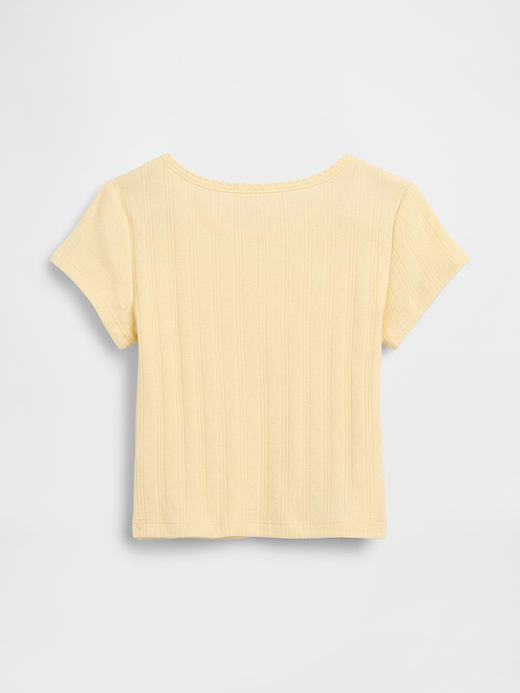 Gap Baby & Toddler Pointelle Rib T-Shirt — photo 3