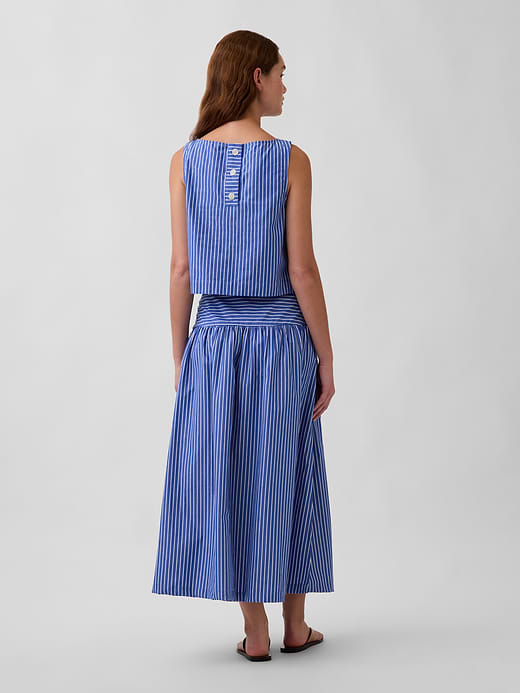 Gap Poplin Drop-Waist Maxi Skirt — photo 3