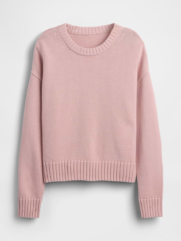 Gap 100% Cotton Oversized Crop Sweater — photo 6
