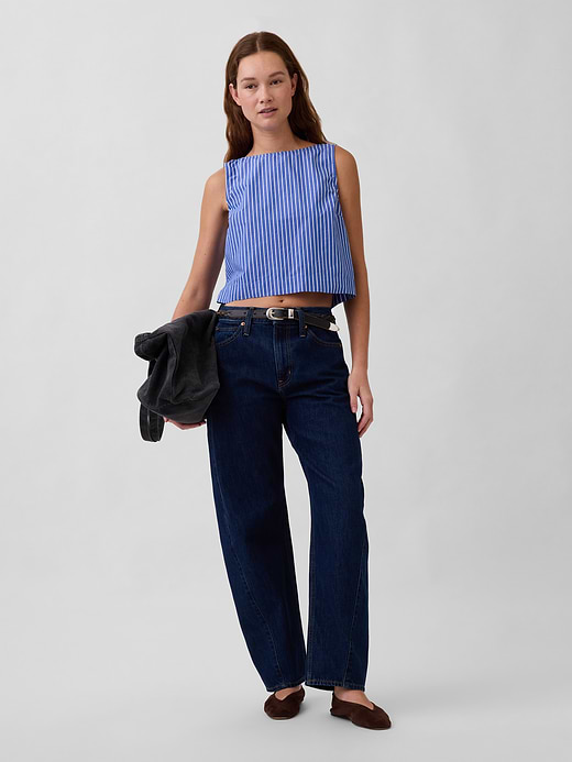 Gap Poplin Boatneck Shell Tank Top — photo 3