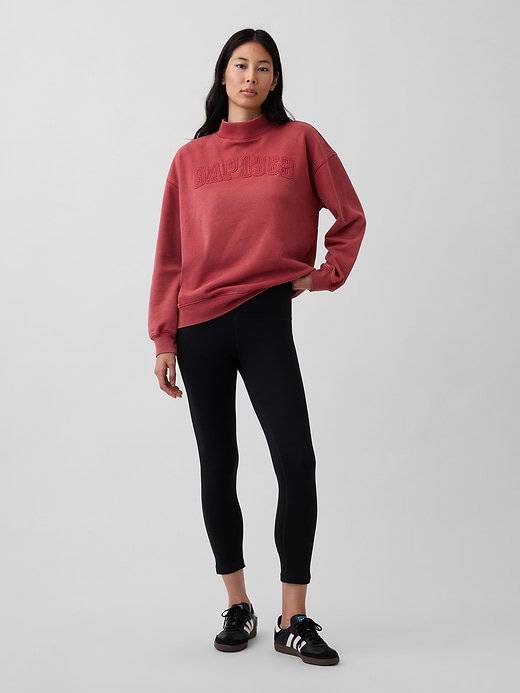 Gap Heavyweight French Terry Oversized Mockneck Sweatshirt — photo 3