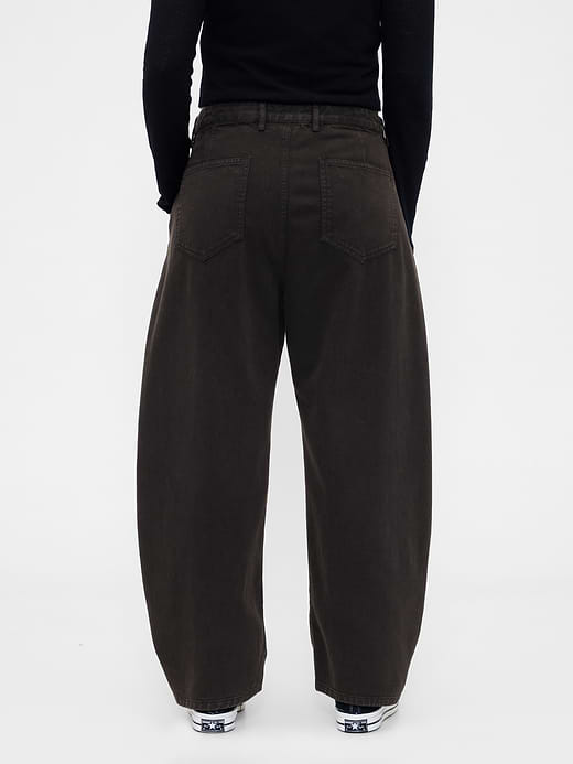 Gap Mid Rise Twill Barrel Pants — photo 7