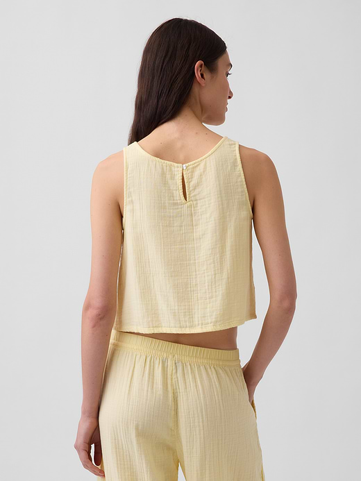 Gap Cotton Gauze Racer Shell Tank Top — photo 4