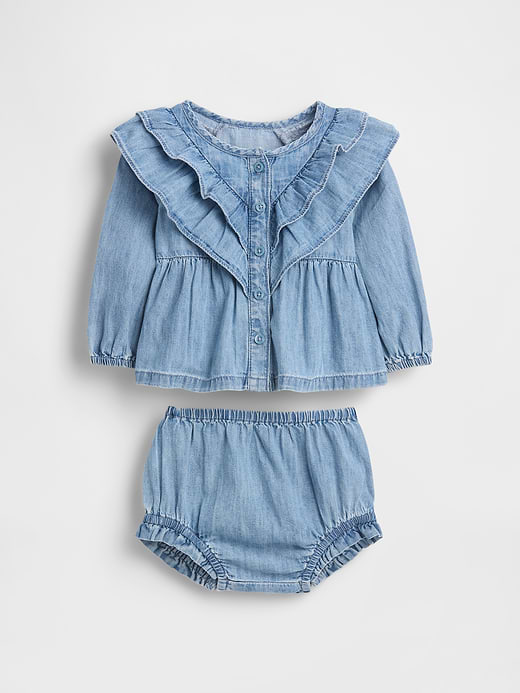 Gap Baby Denim Bubble Outfit Set — photo 1