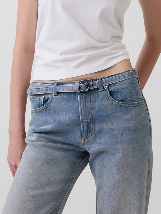Gap Mid Rise Relaxed Straight Jeans — photo 7