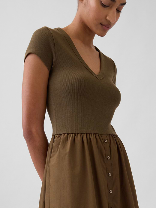 Gap Modern Mixed Media Maxi Dress — photo 5