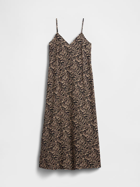Gap Zebra Print Midi Slip Dress — photo 6