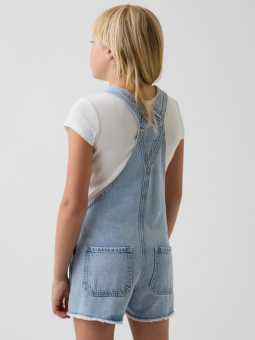 Gap Kids Denim Loose Shortalls — photo 5
