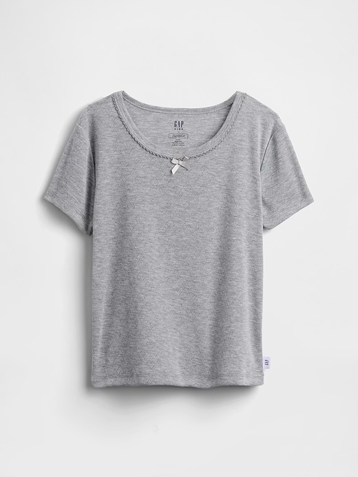 Gap Kids Recycled Pointelle PJ T-Shirt — photo 3