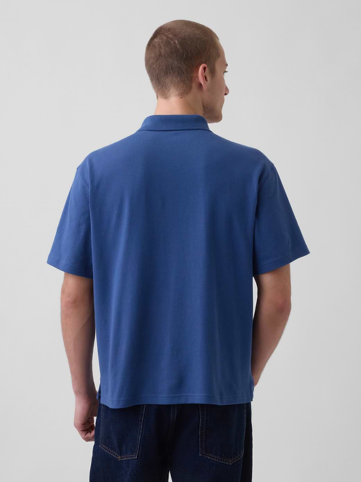 Gap Relaxed Pique Polo — photo 4