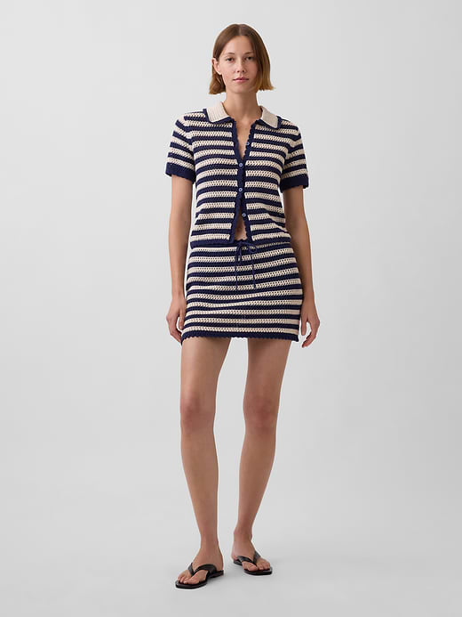 Gap 100% Cotton Crochet Easy Mini Skort — photo 1