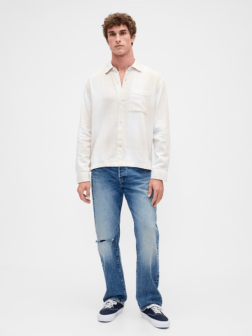 Gap Relaxed Flannel Shirt — photo 3