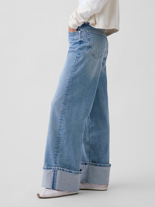 Gap High Rise Stride Wide-Leg Jeans — photo 4