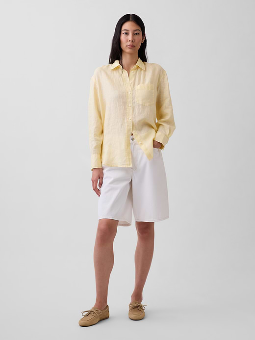 Gap 100% Linen Oversized Shirt — photo 3