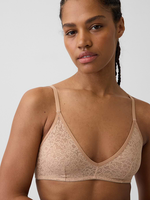 Gap Softest Lace Plunge Bralette — photo 4