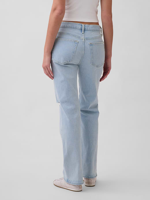 Gap Mid Rise Relaxed Straight Jeans — photo 13