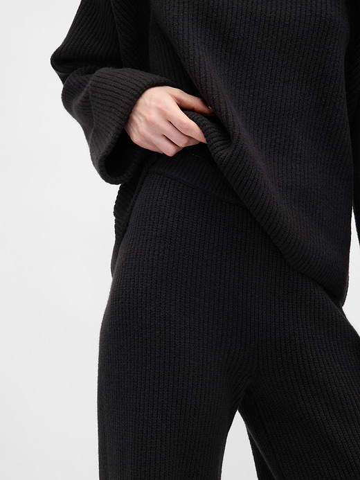 Gap CashSoft Shaker-Stitch Sweater Pants — photo 7