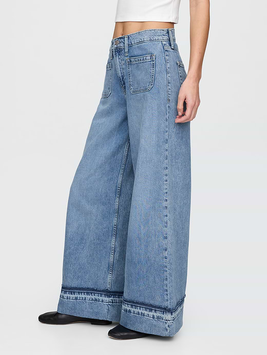 Gap Mid Rise UltraSoft Baggy Jeans — photo 4