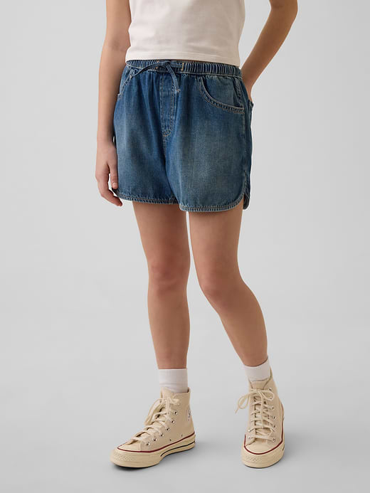 Gap Kids High Rise Denim Easy Shorts — photo 4