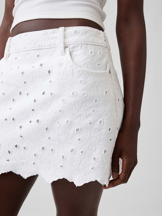 Gap Embroidered Mini Skirt — photo 5