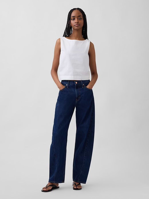 Gap Poplin Boatneck Shell Tank Top — photo 3