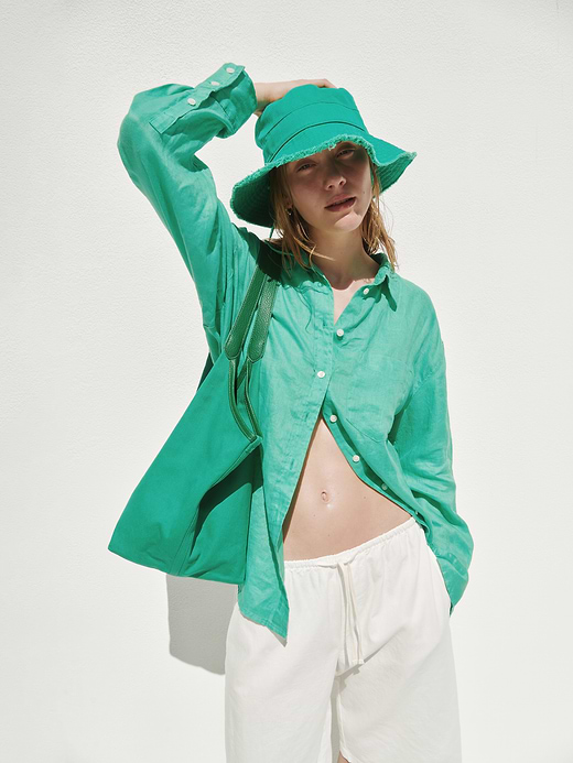 Gap 100% Linen Oversized Shirt — photo 7